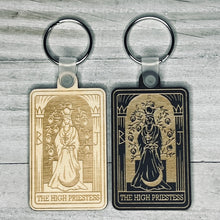 Load image into Gallery viewer, The High Priestess Tarot Card Keychain | Major Arcana |