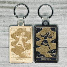 Load image into Gallery viewer, The Fool Tarot Card Keychain | Major Arcana |