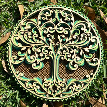 Load image into Gallery viewer, Multi-Layered Laser Cut Wall Decor Wooden Tree of Life
