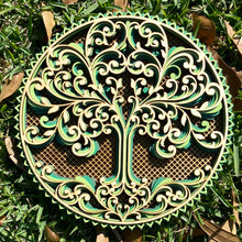 Load image into Gallery viewer, Multi-Layered Laser Cut Wall Decor Wooden Tree of Life