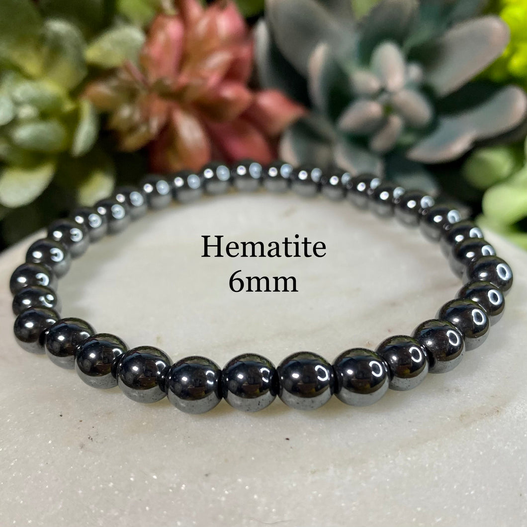 Hematite Bracelet - 6mm