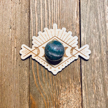 Load image into Gallery viewer, Bohemian Harvest Moon Phase Crystal Sphere Holder