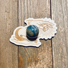 Load image into Gallery viewer, Sun and Moon in Hands Crystal Sphere Holder