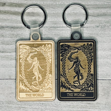 Load image into Gallery viewer, The World Tarot Card Keychain | Major Arcana |