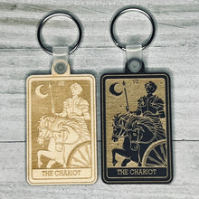 Load image into Gallery viewer, The Chariot Tarot Card Keychain | Major Arcana |