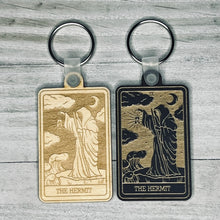 Load image into Gallery viewer, The Hermit Tarot Card Keychain | Major Arcana |
