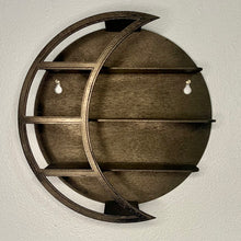 Load image into Gallery viewer, 10 Inch Black Crescent Moon Wall Shelf