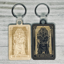 Load image into Gallery viewer, The Hierophant Tarot Card Keychain | Major Arcana |