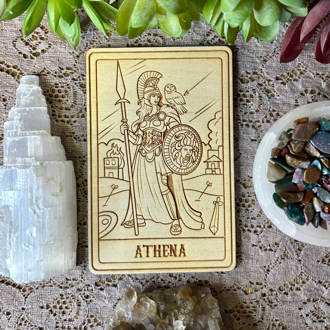 Athena Deity Card