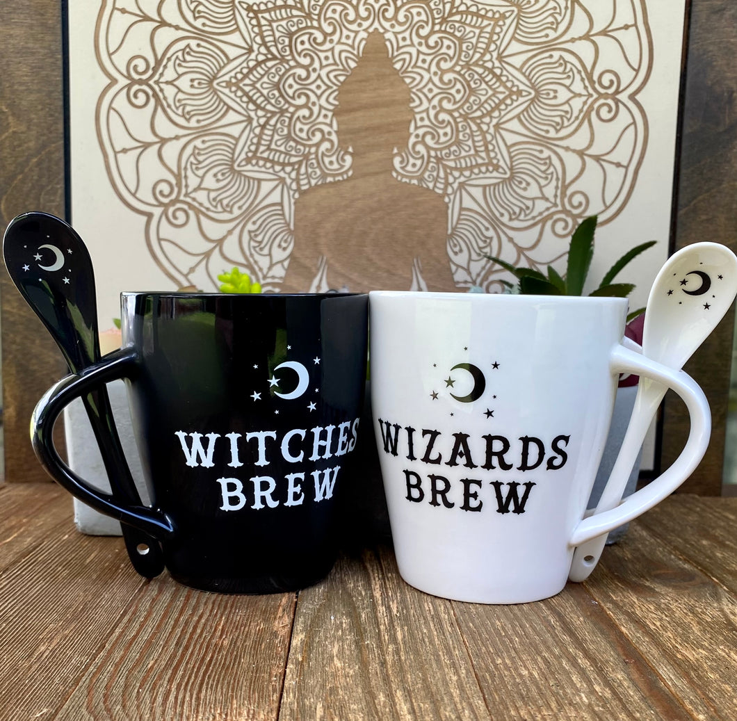 Witches Brew Wizards Brew Couple Cup Set