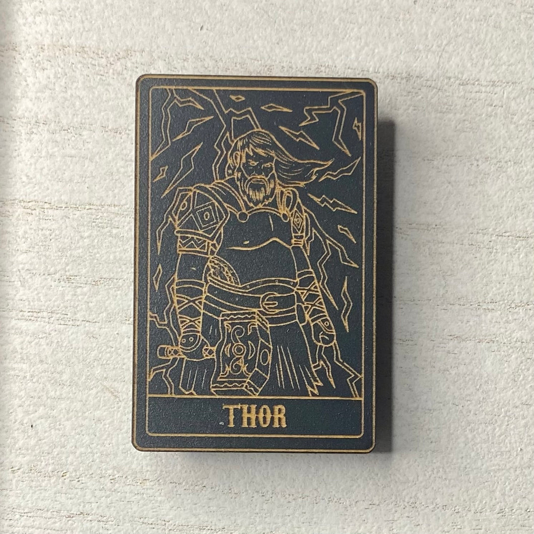 Thor Wooden Deity Magnet