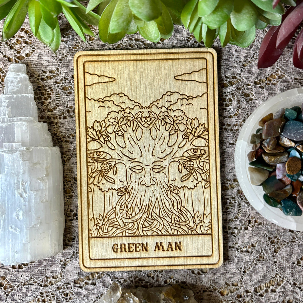 The Green Man Deity Card