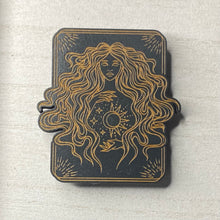 Load image into Gallery viewer, Celestial Goddess Wooden Mystical Magnet
