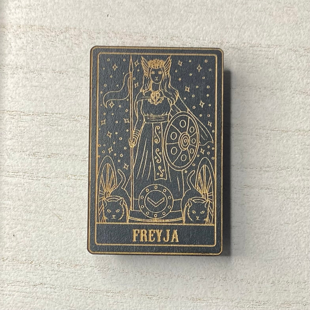 Freyja Wooden Deity Magnet