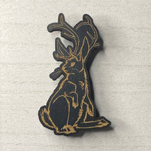 Load image into Gallery viewer, Jackalope Wooden Mystical Magnet
