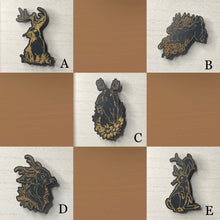 Load image into Gallery viewer, Jackalope Wooden Mystical Magnet
