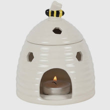 Load image into Gallery viewer, White Beehive Oil Burner and Wax Warmer
