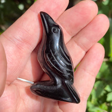 Load image into Gallery viewer, Obsidian Raven Carving
