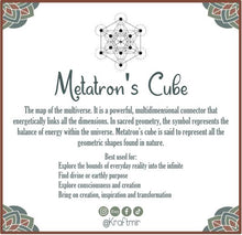 Load image into Gallery viewer, Metatron’s Cube Crystal Grid (Black)
