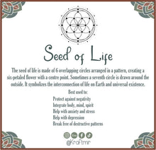 Load image into Gallery viewer, Seed of Life Crystal Grid (Black)
