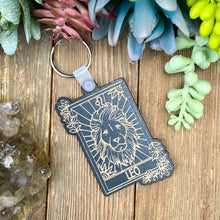 Load image into Gallery viewer, Leo Zodiac Keychain | Floral Zodiac Keychain | July 23 - August 22 |
