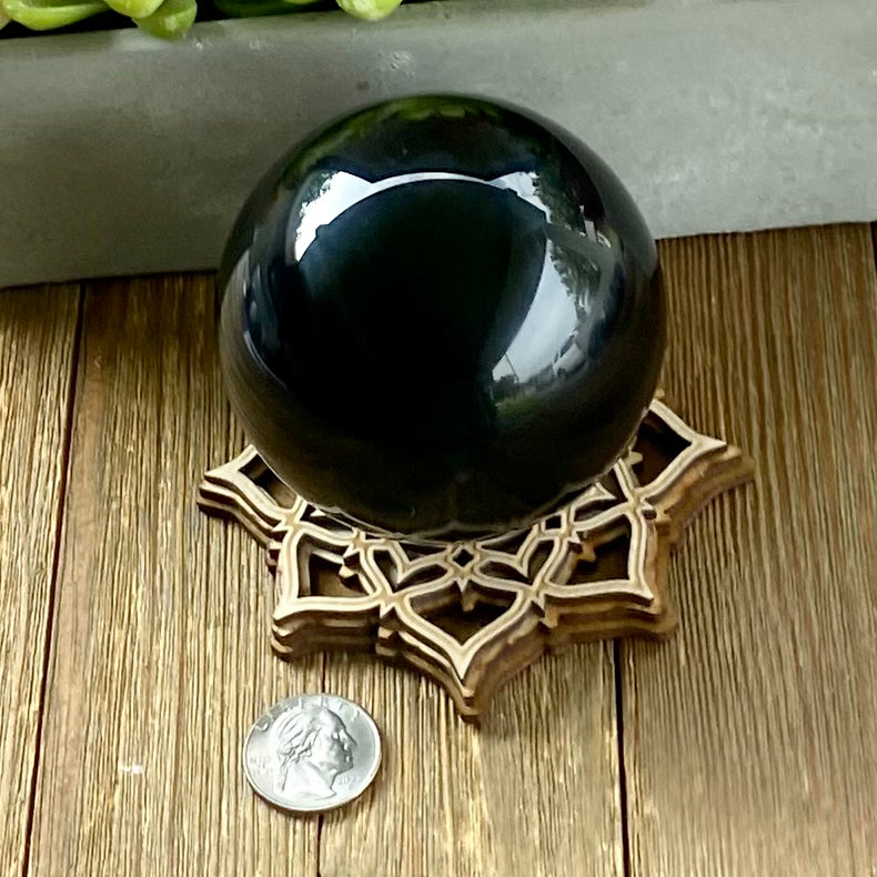 Obsidian 78mm Sphere