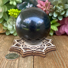 Load image into Gallery viewer, Black Tourmaline Sphere 70mm
