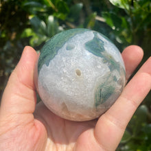 Load image into Gallery viewer, Moss Agate 62mm Sphere

