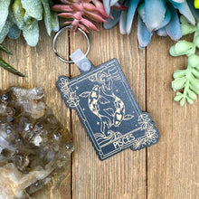 Load image into Gallery viewer, Pisces Zodiac Keychain | Floral Zodiac Keychain | February 19 - March 20 |
