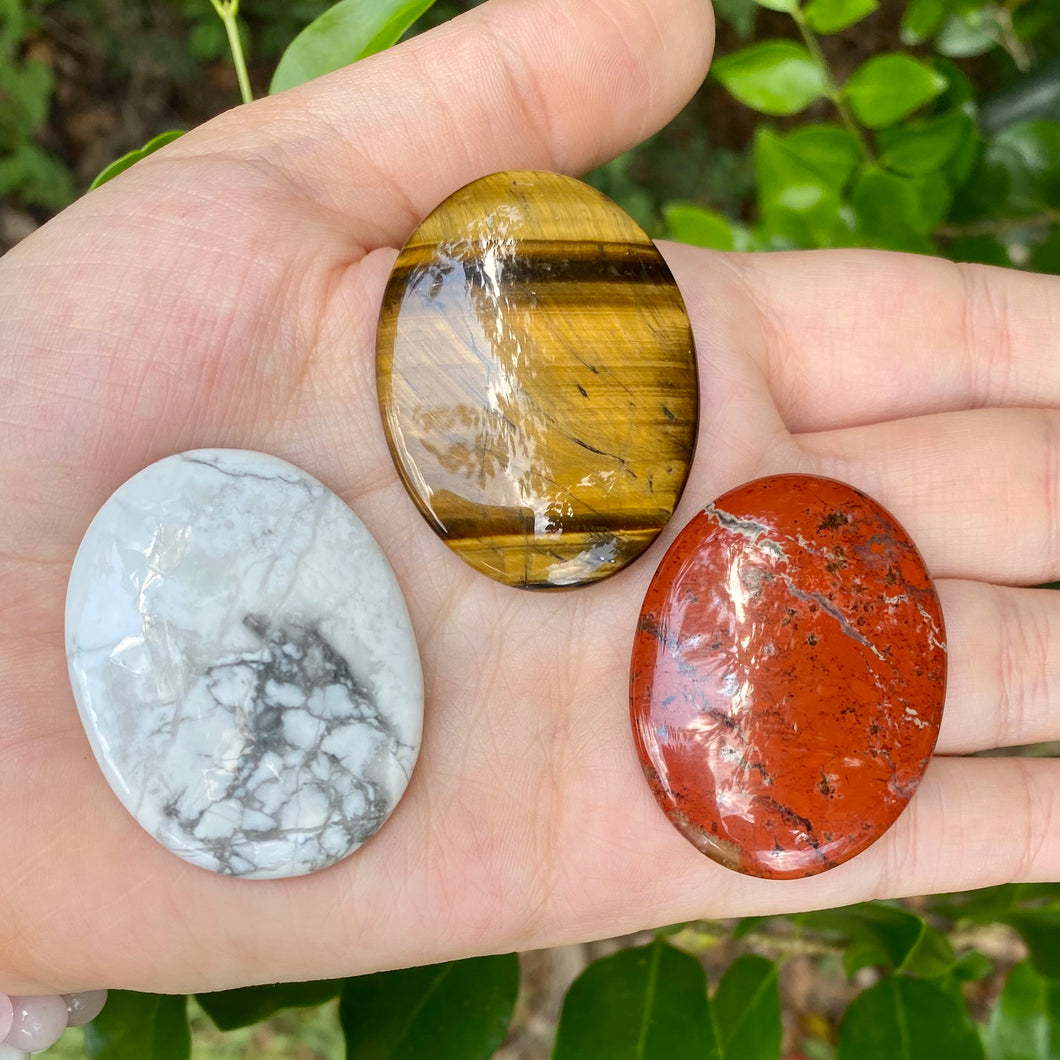 Intuitively Picked Worry Stone | Natural Crystal Worry Gemstones | Thumb Meditation Gemstone