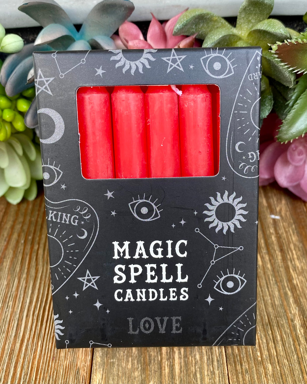 Red Spell Candles for Love -Set of 12-