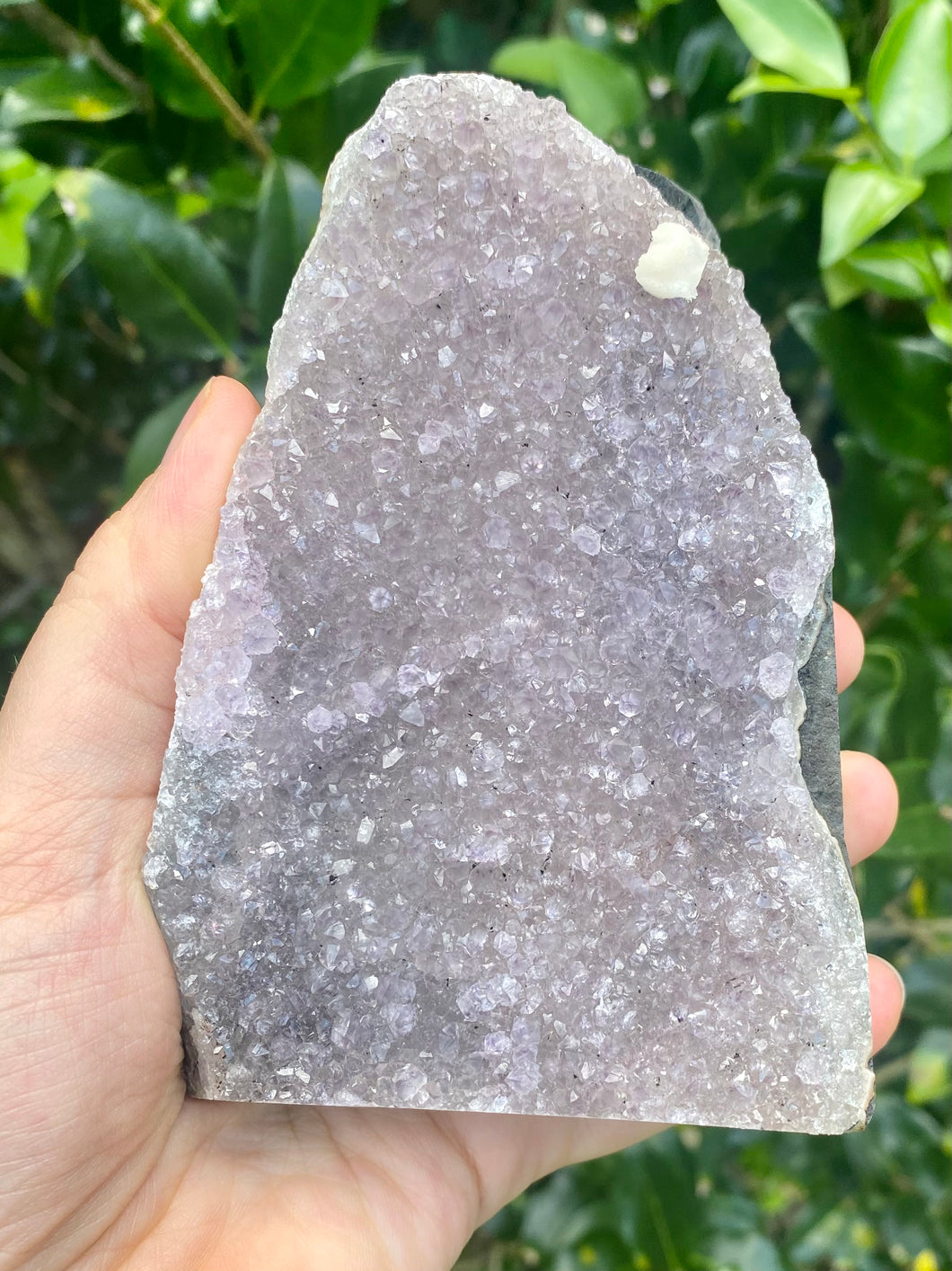 Amethyst Cut Base with Calcite