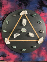 Load image into Gallery viewer, Triangle Crystal Grid (Black)
