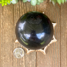 Load image into Gallery viewer, Black Tourmaline Sphere 70mm

