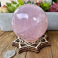 Load image into Gallery viewer, Star Rose Quartz 84mm Sphere
