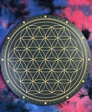 Load image into Gallery viewer, Flower of Life Crystal Grid (Black)
