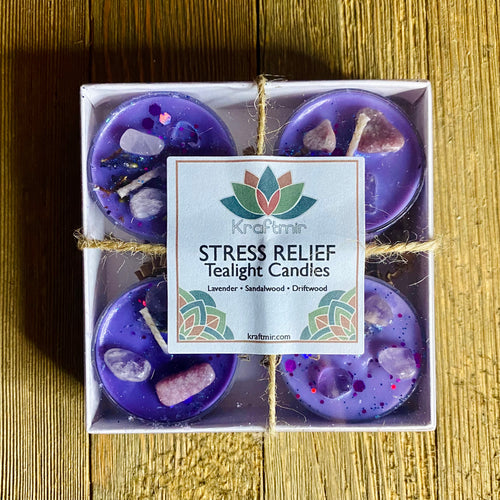 stress relief tealight candles