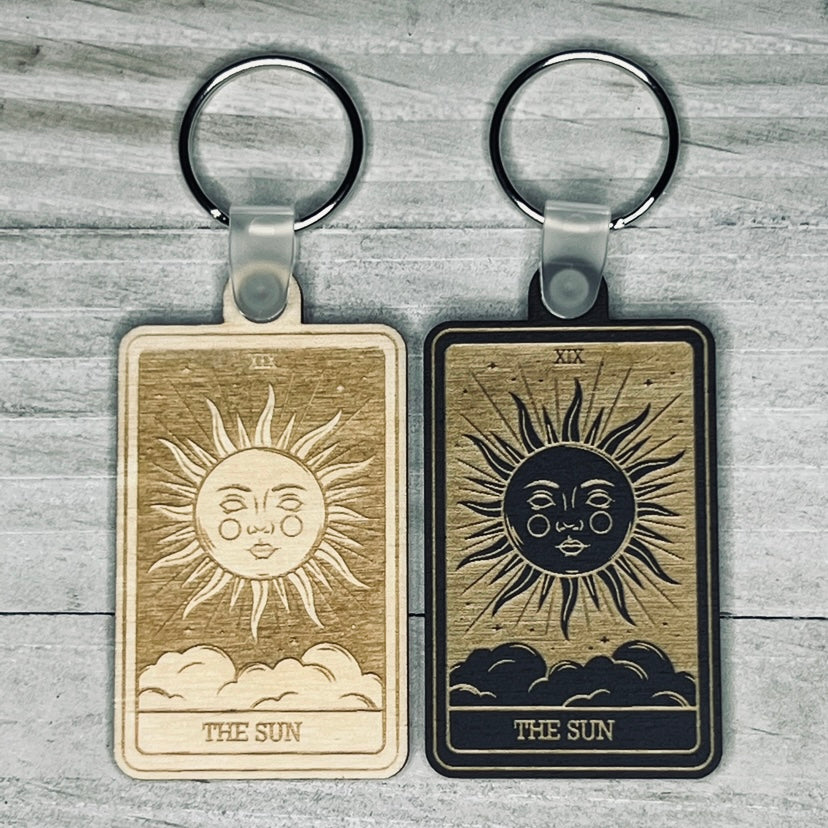 19 | The Sun Tarot Card Keychain | Major Arcana |