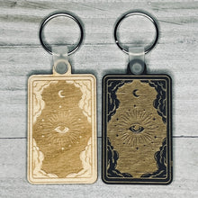 Load image into Gallery viewer, All Seeing Eye Tarot Card Keychain
