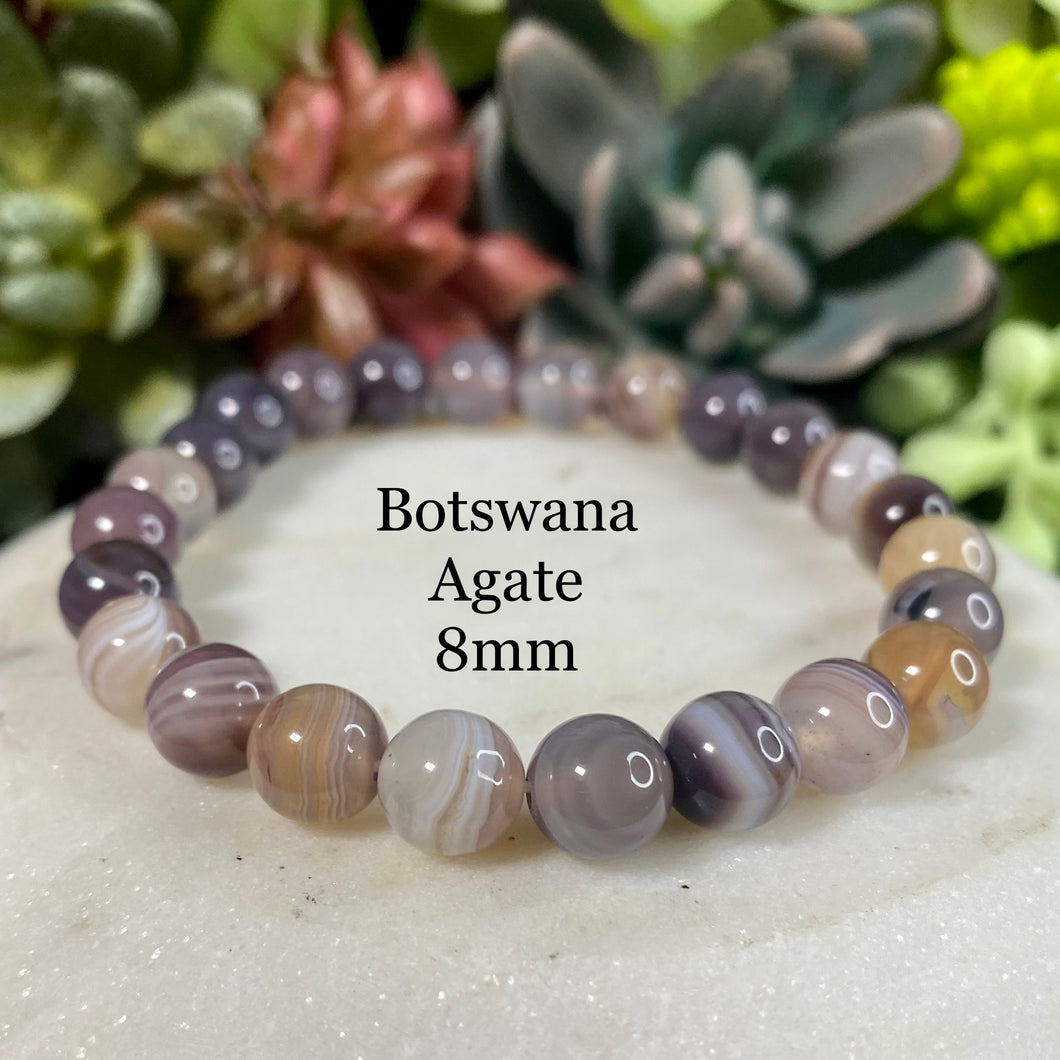 Botswana Agate Bracelet 8mm