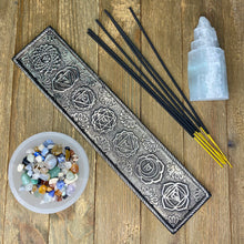 Load image into Gallery viewer, Aluminum 7 Chakra Incense Holder
