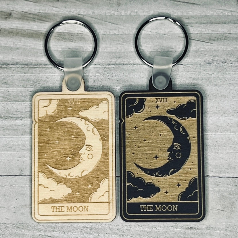 The Moon Tarot Card Keychain | Major Arcana |