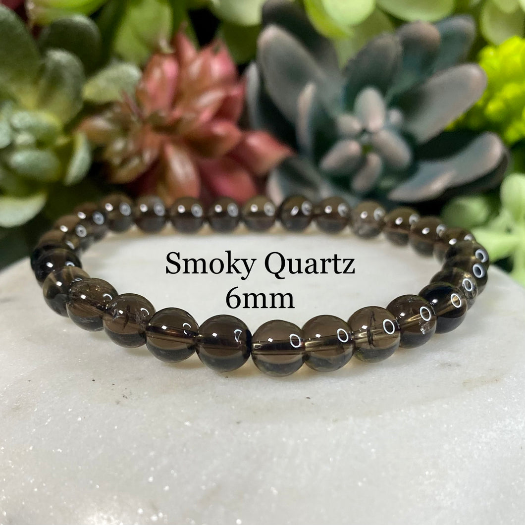 Smoky Quartz Bracelet - 6mm