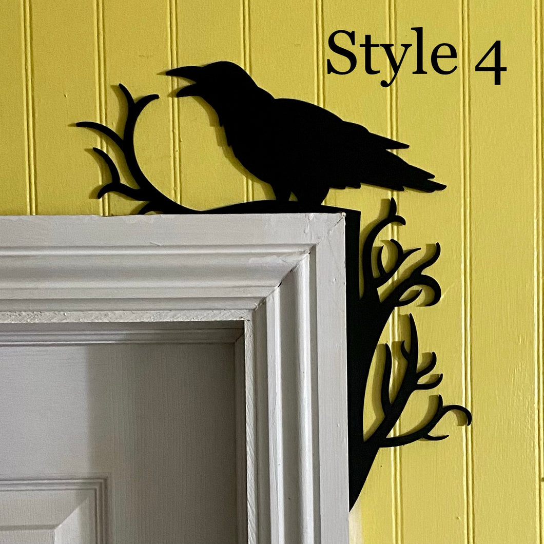 Raven Décor | Spooky Door Decoration Style 4 | Renter Friendly Décor