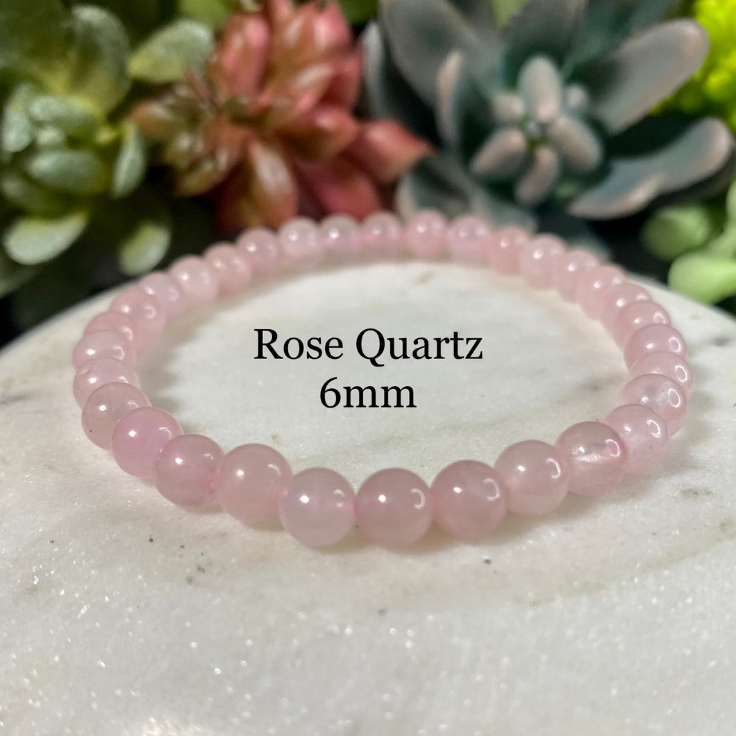 Rose Quartz Bracelet - 6mm
