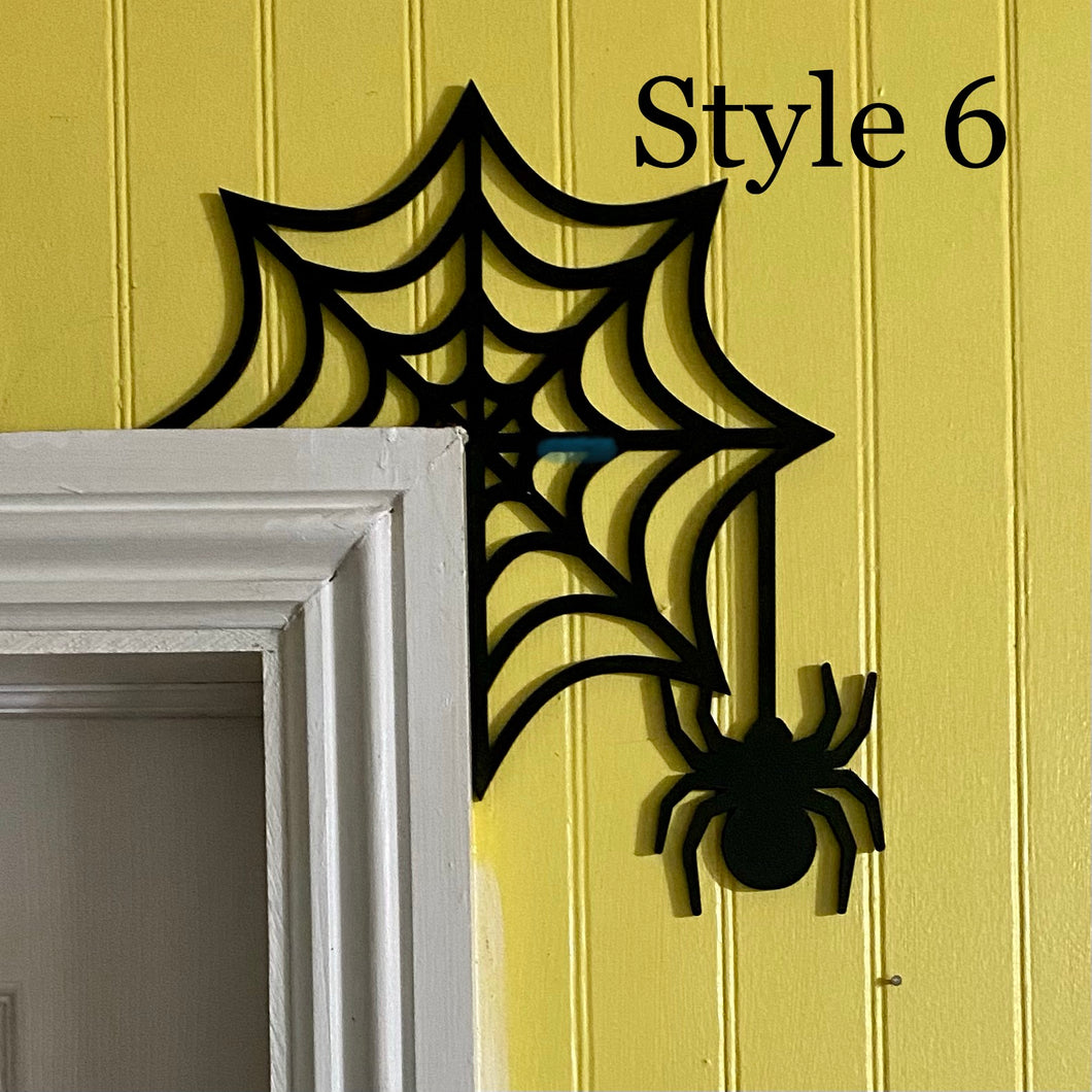 Spiderweb Décor | Spooky Door Decoration Style 6 | Renter Friendly Décor