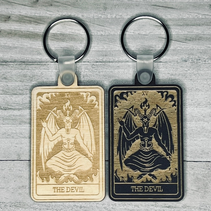 15 | The Devil Tarot Card Keychain | Major Arcana |