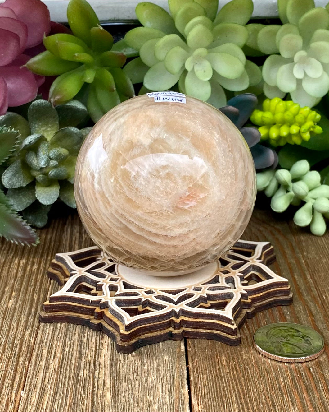 Moonstone Sphere 66mm